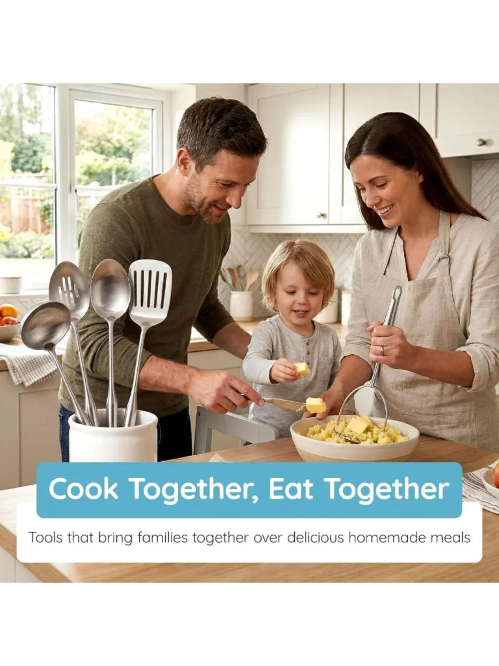 Heavy Duty Stainless Steel Potato Masher Tool for Perfect Mashed Potatoes